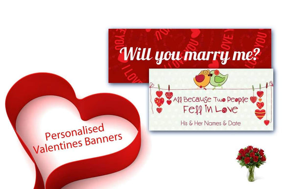Personalized Valentine's Day Banner