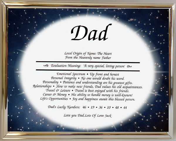 "Dad" Meaning of the name