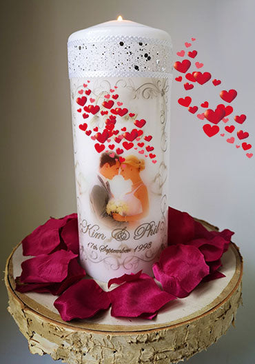 Valentines Day Personalised Candle