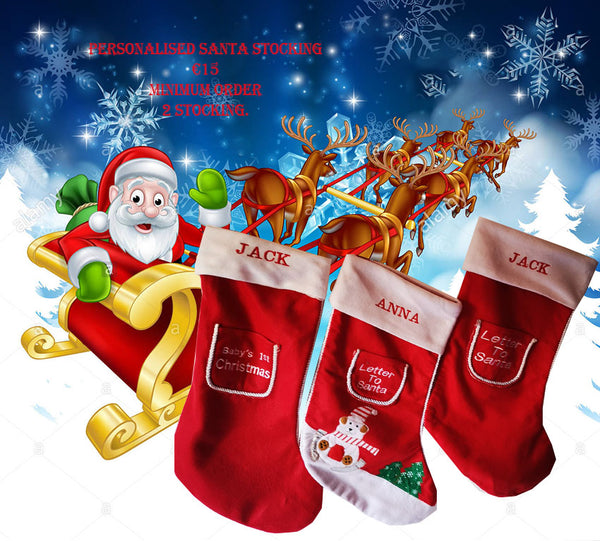Santa Stockings with you name on it